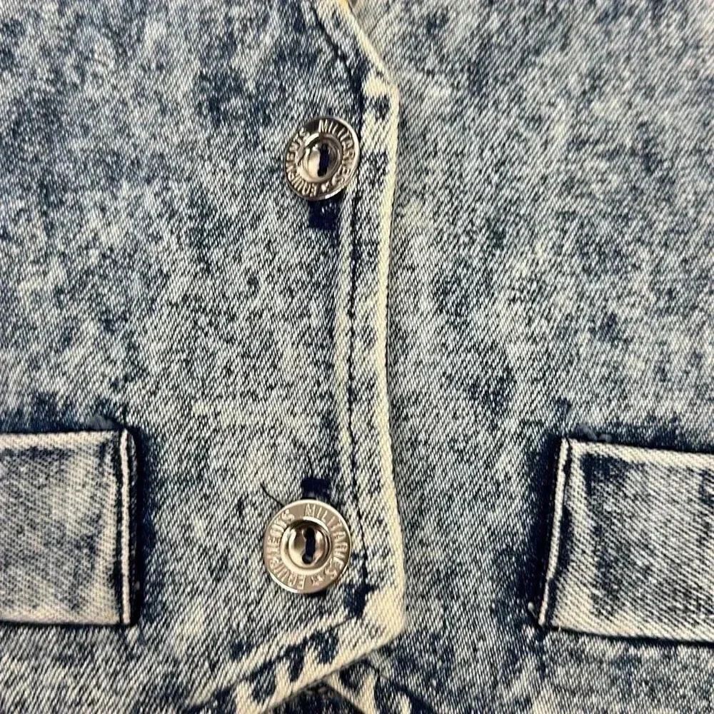 Vintage California LA Chic Stone Washed Fringe Vest - Picture 4 of 9
